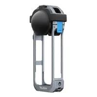 TELESIN Metal Camera Cage for Insta360 X5. Full-metal frame kit includes a custom-fit silicone lens protective cover.