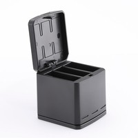 TELESIN 3-Slot USB Battery Charger / Battery Storage Box for GoPro HERO5/6/7/8