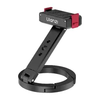 ULANZI MagLock Magnetic Latch Mount extended, showing the camera plate, folding aluminium arm and circular magnetic base.