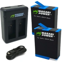 Wasabi Power Batteries (2 Pack and USB Dual Charger) for GoPro HERO9/HERO10
