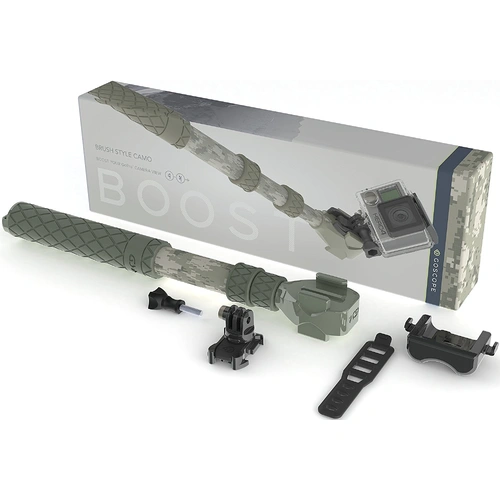 GoScope BOOST | 13-26" Telescopic Pole For Action Cameras | Brush Camo Style