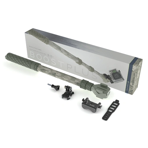GoScope BOOST PLUS | 17.5-40" Telescopic Pole For Action Cameras | Brush Camo Style