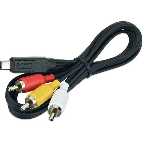 Genuine GoPro Composite Cable | Mini USB to RCA | for GoPro HERO3/HERO3+/HERO4 