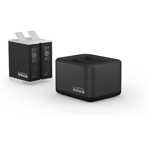 Genuine GoPro ENDURO Battery Kit | Dual charger + 2 Batteries for GoPro HERO9/10/11 Black/12