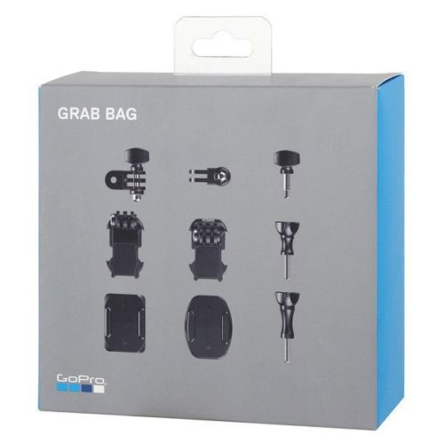 Genuine GoPro Grab Bag of Mounts | Compatible with all GoPro Cameras