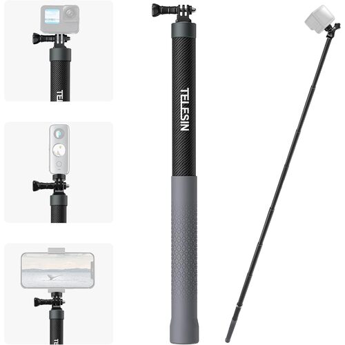TELESIN Ultra Long Selfie Stick | 3.0m / 118" | Carbon Fibre Pole | Third Gen
