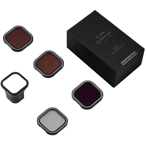 TELESIN CPL/ND Filter Set For GoPro HERO8 (CPL, ND8, ND16, ND32)