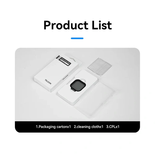 TELESIN CPL Filter  | for GoPro HERO13 | Circular Polariser Filter