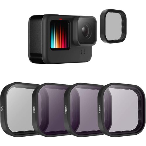 TELESIN CPL/ND Filter Set For GoPro HERO9/10/11/12 (CPL, ND8, ND16, ND32)