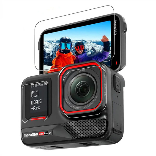 TELESIN Lens and Screen Protectors for Insta360 ACE Pro2 | Tempered Glass Film Set