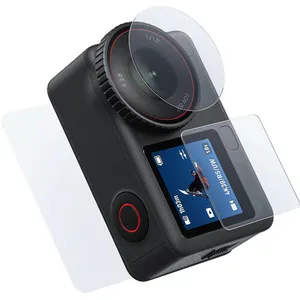 TELESIN Lens & Screen Protectors for DJI Action6 | Tempered Glass Set