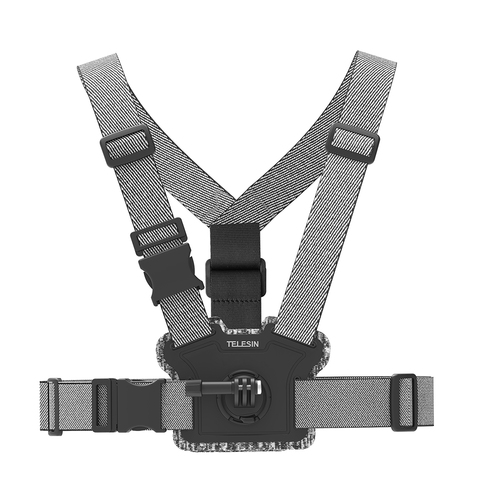 Telesin Chest Harness | with Front and Back Mounts | for Action Cameras