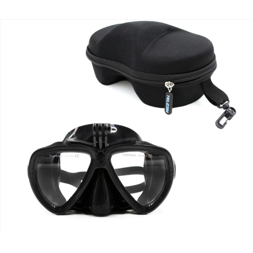 Telesin DIVE Mask | Diving & Snorkelling Mask for GoPro cameras | Black