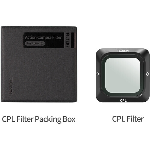 TELESIN CPL Filter | for DJI Action 2 Cameras | Circular Polarising Filter