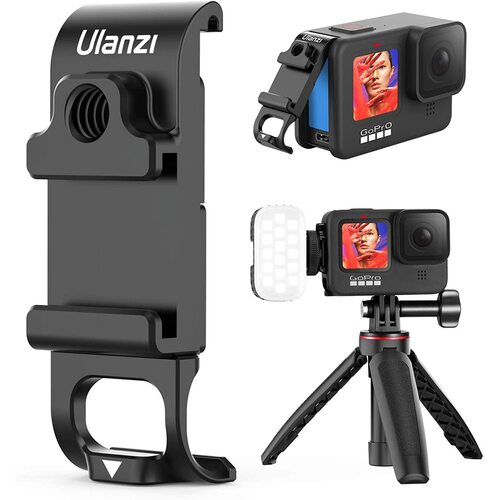 ULANZI G9-6 Open Door/Battery cover for GoPro HERO9/HERO10 | Allows Cable Entry + Cold shoe Mount