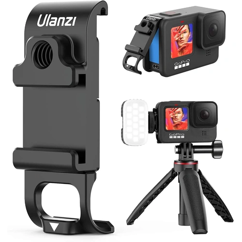 ULANZI G9-6 Open Door/Battery cover for GoPro HERO13/12/11 Black/10/9 | Allows Cable Entry+Cold shoe