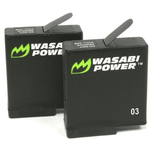 Wasabi Power Batteries for GoPro HERO7/HERO6/HERO 2018 (2 Pack)